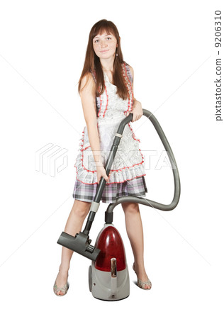 Girl in with vacuum cleaner Girl in with vacuum cleaner 9206310