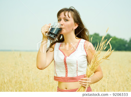 Girl with kvass Girl with kvass 9206333