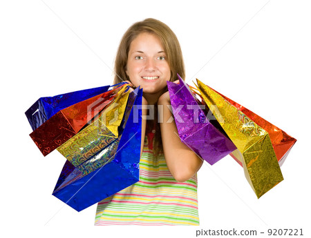 girl with shopping bags girl with shopping bags 9207221