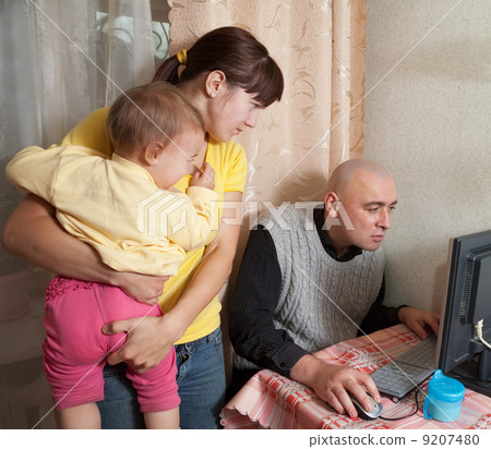 Man works at home Man works at home 9207480