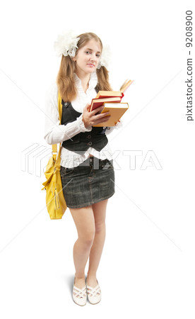 young girl with books 9208900