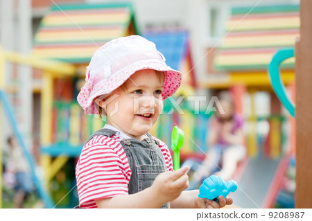 two-year child at playground 9208987