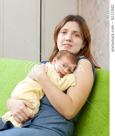 mother with 2 month baby mother with 2 month baby 9211982