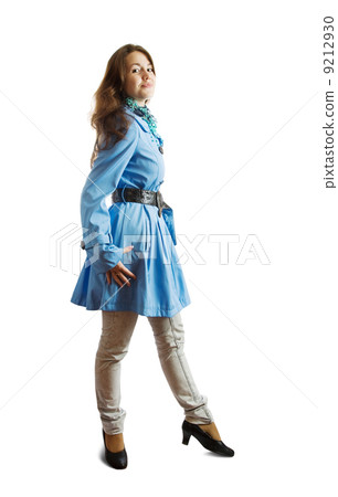 Pretty girl in raincoat 9212930