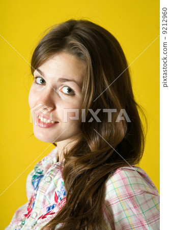 Portrait of long-haired girl 9212960