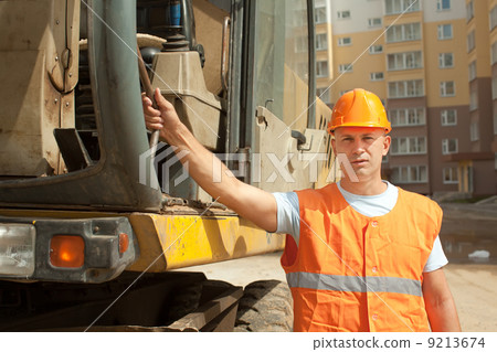 Portrait of tractor operator 9213674