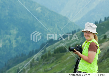 photographer tourist with photocamera photographer tourist with photocamera 9214900