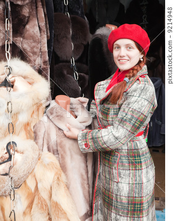 girl chooses a fur coat girl chooses a fur coat 9214948