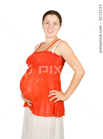 9 months pregnant woman 9215233