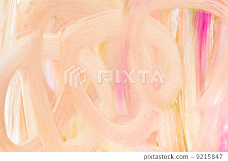 child's painting - abstract peach brush strokes 9215847