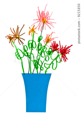 child's drawing - bunch of flowers 9215850