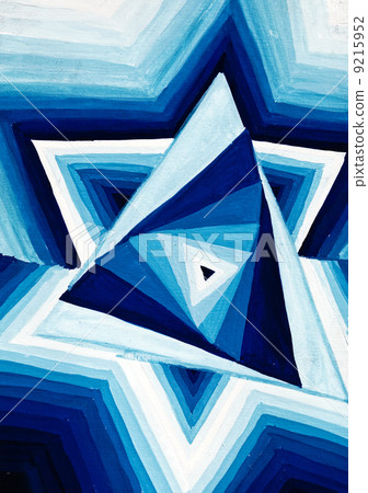 abstract geometric triangular ornament 9215952