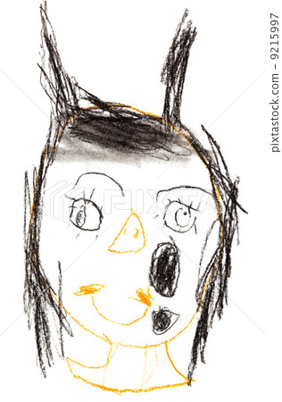 child's drawing - imp girl 9215997