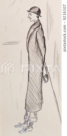 English gentleman in a long coat English gentleman in a long coat 9216107