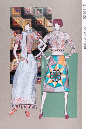 weater, scarf and long skirt 9216245