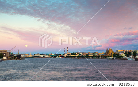 Neva river in morning 9218533