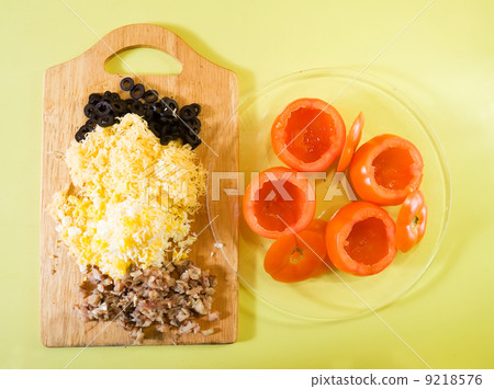 Stuff for stuffed tomato salad Stuff for stuffed tomato salad 9218576