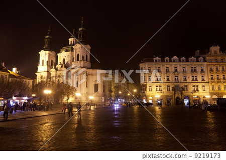 Old Town Square in night. Prague, Czechia Old Town Square in night. Prague, Czechia 9219173