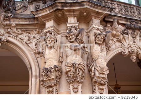 Close up of Zwinger Palace Close up of Zwinger Palace 9219346