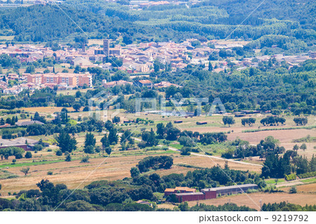 Top view of Catalan town. Breda Top view of Catalan town. Breda 9219792