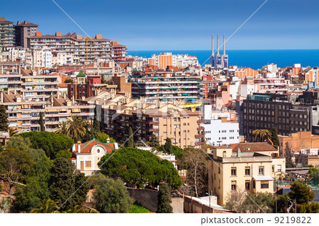 view of Barcelona from Park Guell view of Barcelona from Park Guell 9219822