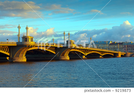 View of St. Petersburg. Blagoveshchensky Bridge 9219873