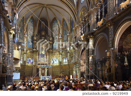 Santa Maria de Montserrat is greatest monastery of Catalonia 9219949