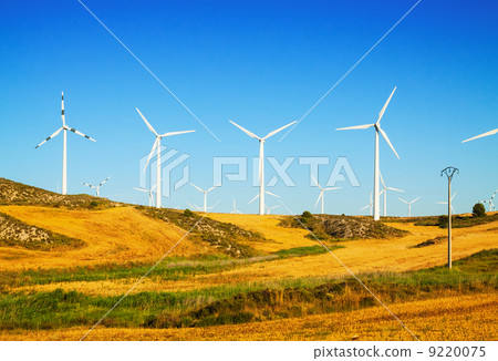 Wind Turbines at farmland Wind Turbines at farmland 9220075