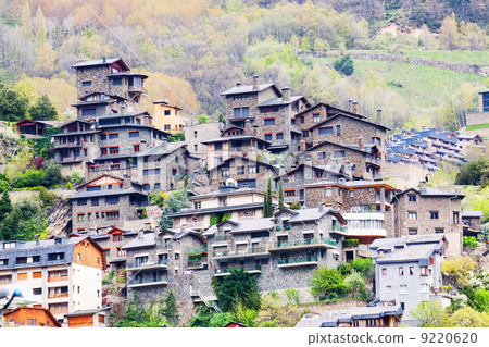 City at Pyrenees mountains. Andorra la Vella City at Pyrenees mountains. Andorra la Vella 9220620