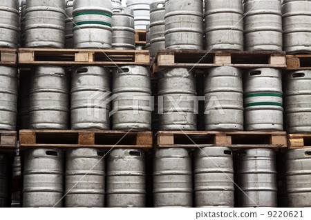 Many metal kegs of beer Many metal kegs of beer 9220621