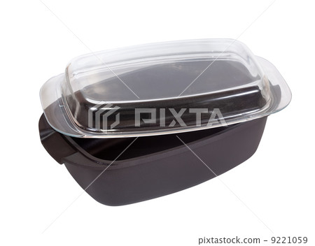 deep cooking pan. Isolated over white 9221059