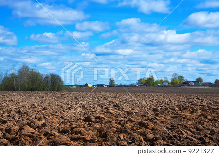 Plowing field Plowing field 9221327