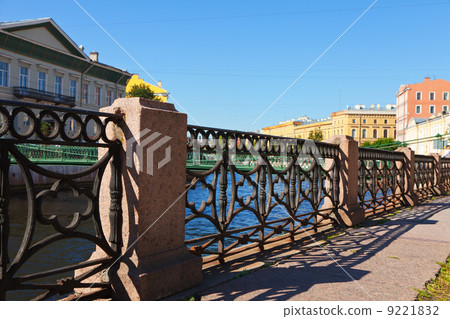 Fence at Embankment of Moyka River Fence at Embankment of Moyka River 9221832