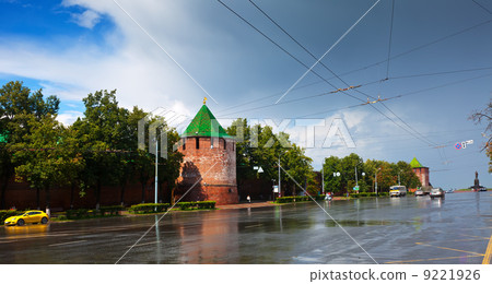 Kremlin at Nizhny Novgorod in summer Kremlin at Nizhny Novgorod in summer 9221926