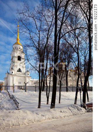 Assumption cathedral at Vladimir in winter Assumption cathedral at Vladimir in winter 9222173