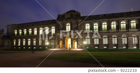 Old Masters Picture Gallery at Dresden in night Old Masters Picture Gallery at Dresden in night 9222210