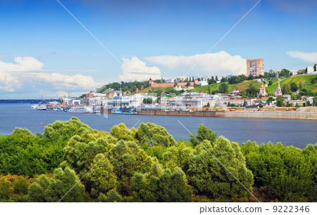 Summer view of Nizhny Novgorod 9222346