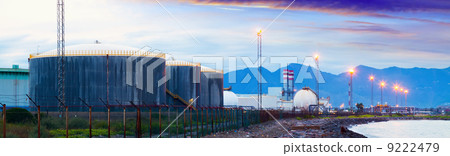 Industrial plant at coast sea Industrial plant at coast sea 9222479