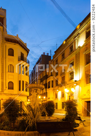 Street of Castellon de la Plana in evening Street of Castellon de la Plana in evening 9222484