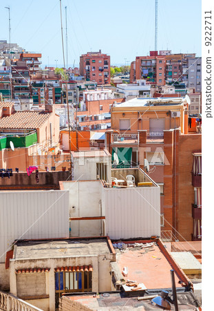 Top view of houses in Badalona 9222711