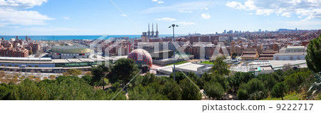 Panoramic view of Badalona from high point. Panoramic view of Badalona from high point. 9222717