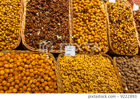 Sweet nuts on counter 9222893