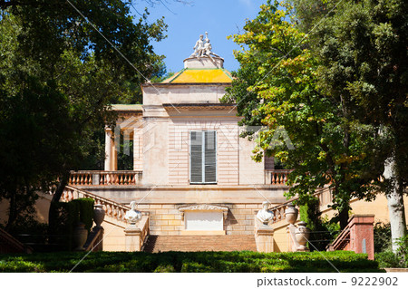 Neoclassical pavilion at Parc del Laberint de Horta 9222902