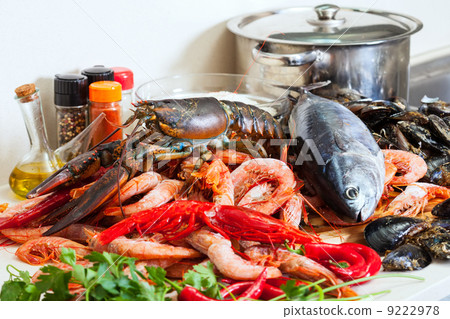 Still life with marine products 9222978