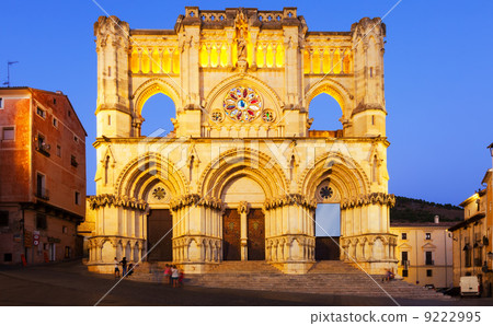 Evening view of Cathedral in Cuenca Evening view of Cathedral in Cuenca 9222995