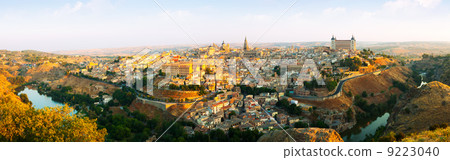 Panorama of Toledo in sunny morning 9223040