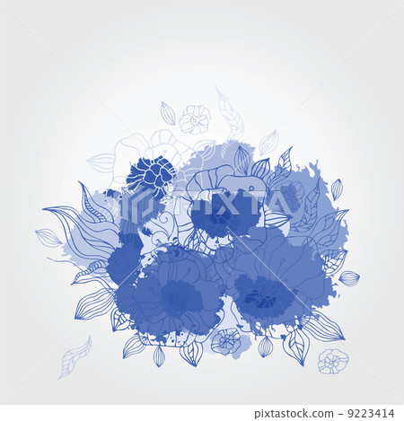 Decorative floral background. 9223414