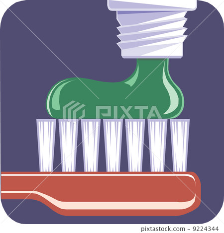 Toothbrush and toothpaste - Stock Illustration [9224344] - PIXTA