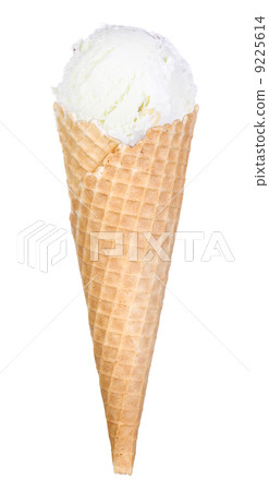 tasty ice cream scoop in cone isolated tasty ice cream scoop in cone isolated 9225614
