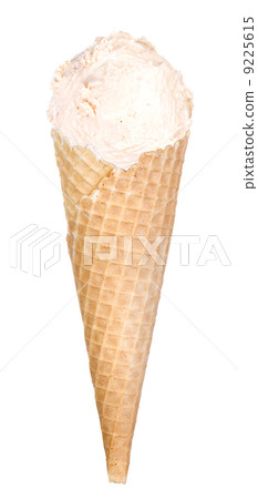 tasty ice cream scoop in cone isolated tasty ice cream scoop in cone isolated 9225615